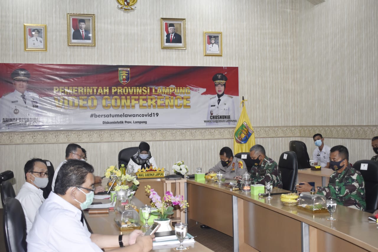 Danrem 043/Gatam Hadiri Rapat Koordinasi Dalam Rangka Sinergitas Kebijakan Pemerintah Pusat dan Pelaksanaan Regulasi Omnibus Law