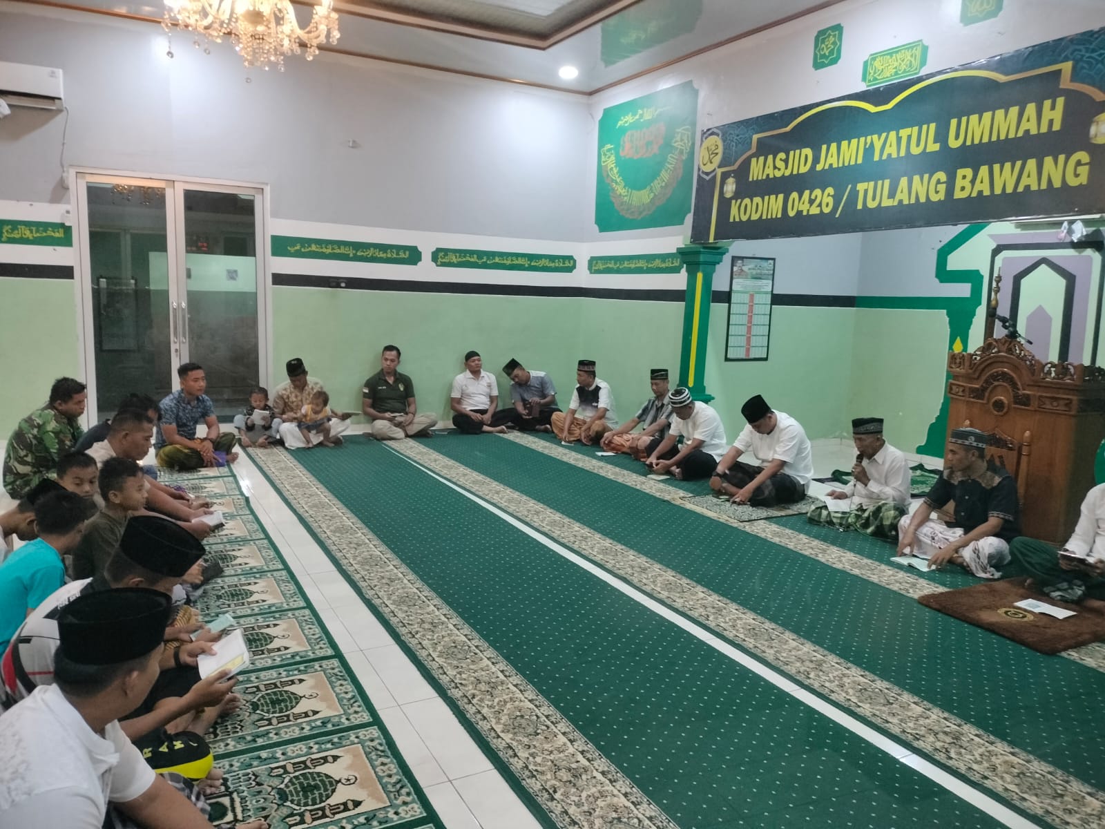 Kodim 0426 Tulang Bawang Melaksanakan Yasinan Setiap Malam Jumat