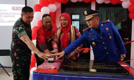 Walikota Bandar Lampung Resmikan Gedung Pemadam Kebakaran