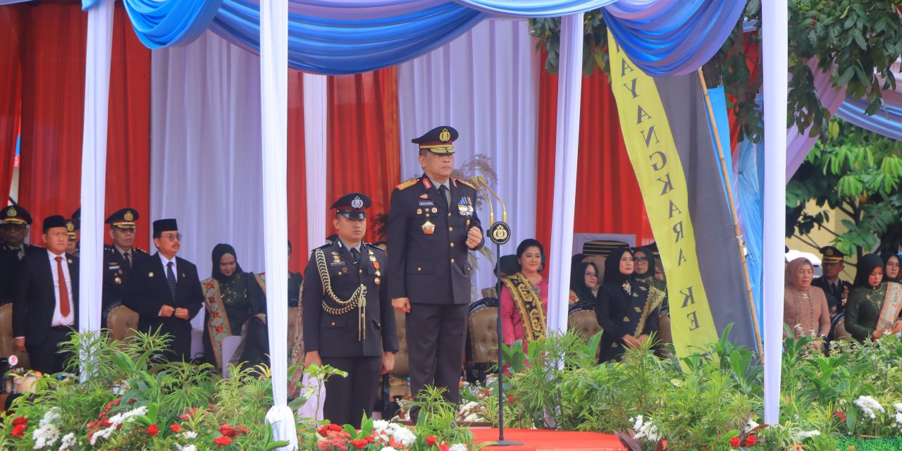Mars Polri Gema di Langit Lampung, Kapolda: Ini Tradisi yang Menggelorakan Jiwa Bhayangkara