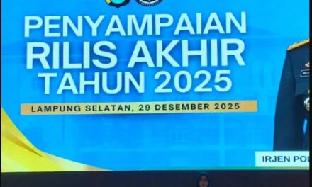 Polda Lampung Gelar Rilis Akhir Tahun 2025, Dengan Capaian Kinerja