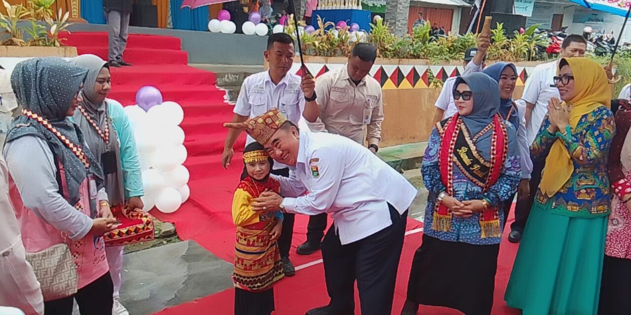 Sambut Generasi Emas, Bupati Tanggamus Hadiri Gebyar TK Meski Diguyur Hujan
