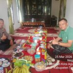 Hangatnya Halal Bihalal, Kapolsek Kotaagung Jalin Silaturahmi Dengan Mirza, S.E. Waka Panglima Penggitokh Alam Tanggamus