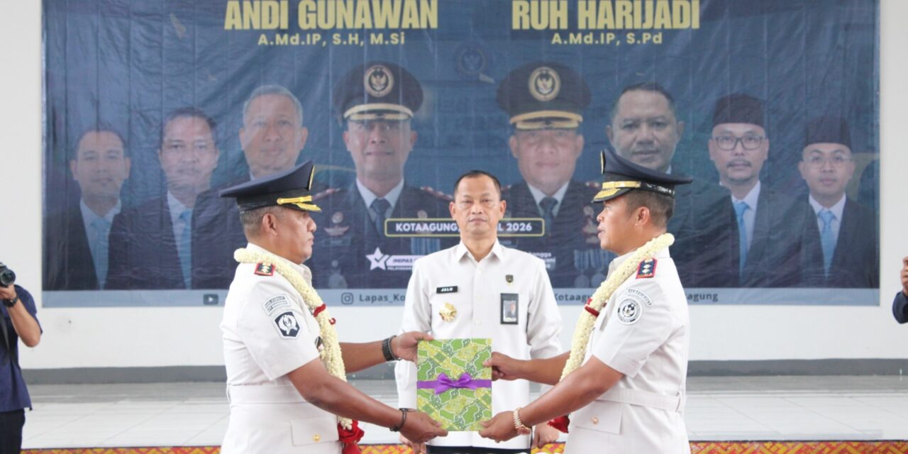 Tongkat Estafet Berpindah, Sertijab dan Pisah Sambut Kalapas Kotaagung Berlangsung Penuh Makna