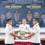 Tongkat Estafet Berpindah, Sertijab dan Pisah Sambut Kalapas Kotaagung Berlangsung Penuh Makna