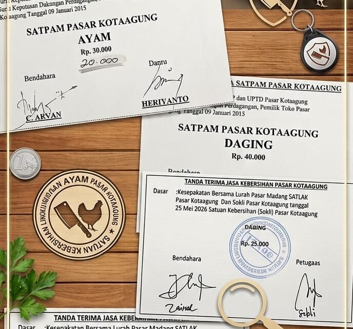 Pedagang Pasar Kotaagung Resah, Dugaan Pungli Berkedok Jasa Kebersihan dan Keamanan Disorot