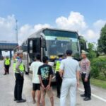 Ditlantas Polda Lampung Intensifkan Ramp Check Bus Selama Libur Sekolah, Pastikan Kendaraan Laik Jalan