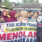 Orasi Damai Pedagang Pasar GSG Talang Padang Minta Pemda Tunda Penggusuran Hingga Masa Sewa Selesai